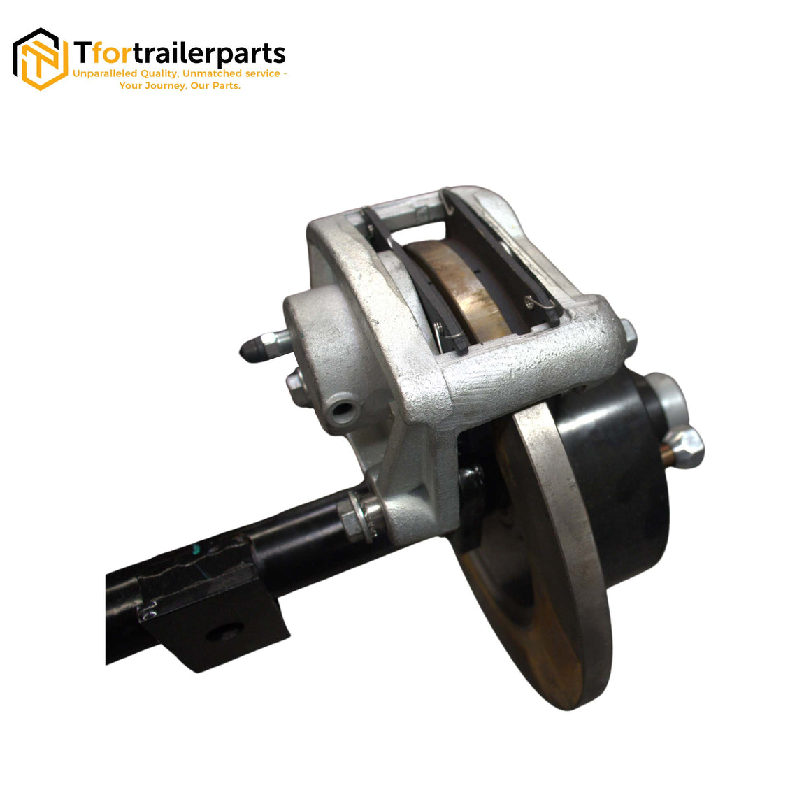 45mm square hydraulic braked axle 1400kg rated