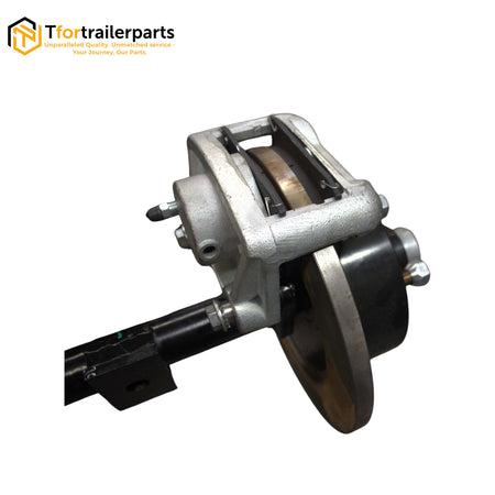 45mm square hydraulic braked axle 1400kg rated