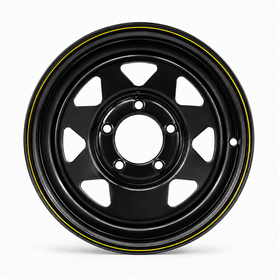 14x6" Black Sunraysia Trailer Rim, 5 Stud Holden HQ Pattern