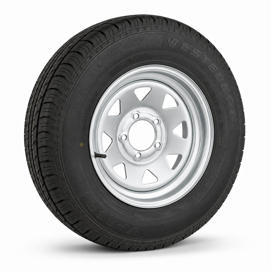 14x6" Ford Glavanised Sunraysia Rim with Tyre 185R14LT (CTA-060408)