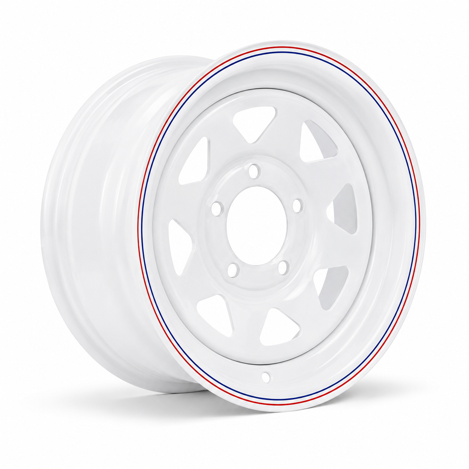 14x6" Ford White Sunraysia Rim (390X390X180)