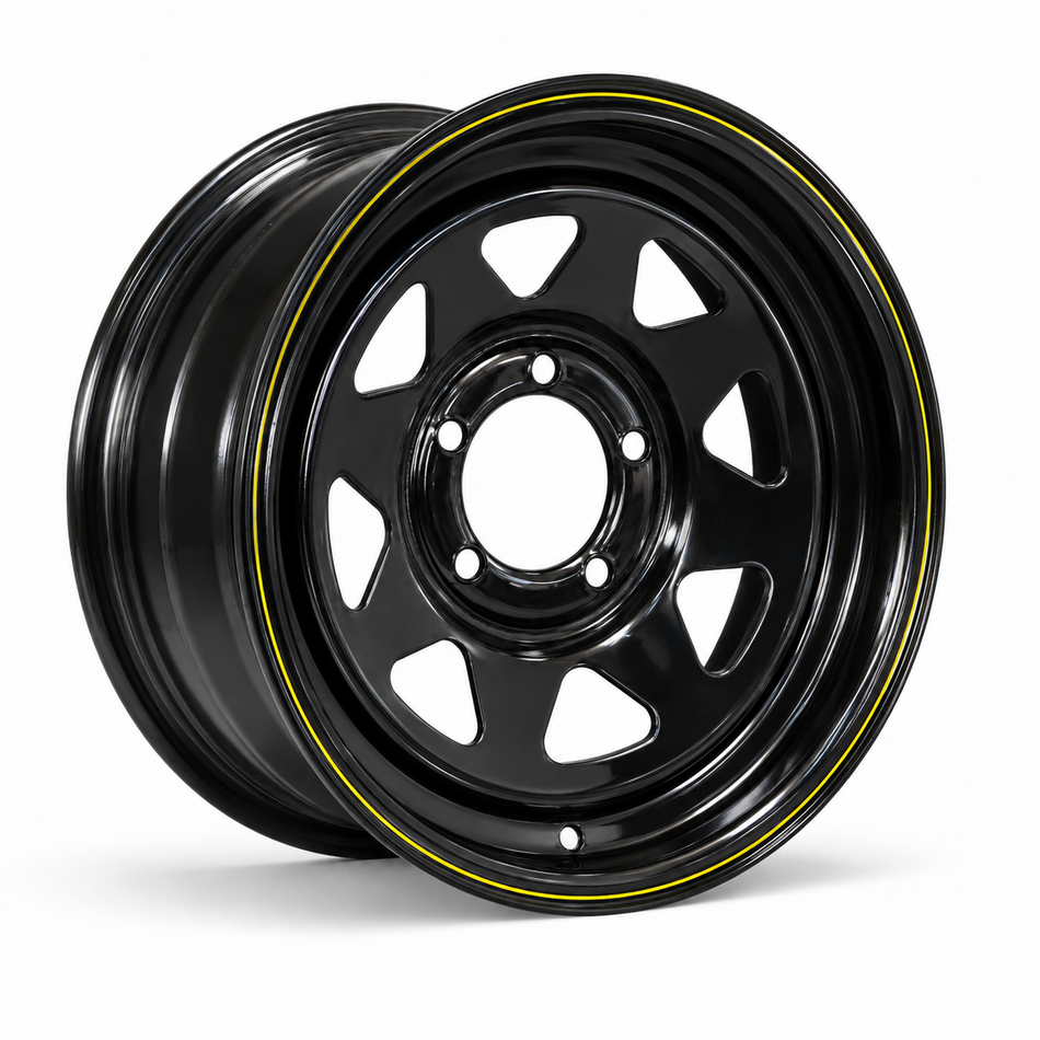 15x6" Black Sunraysia Rim with 5 stud landcruiser pattern