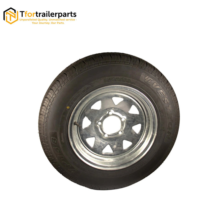 14x6" Ford Glavanised Sunraysia Rim with Tyre 185R14LT (CTA-060408)