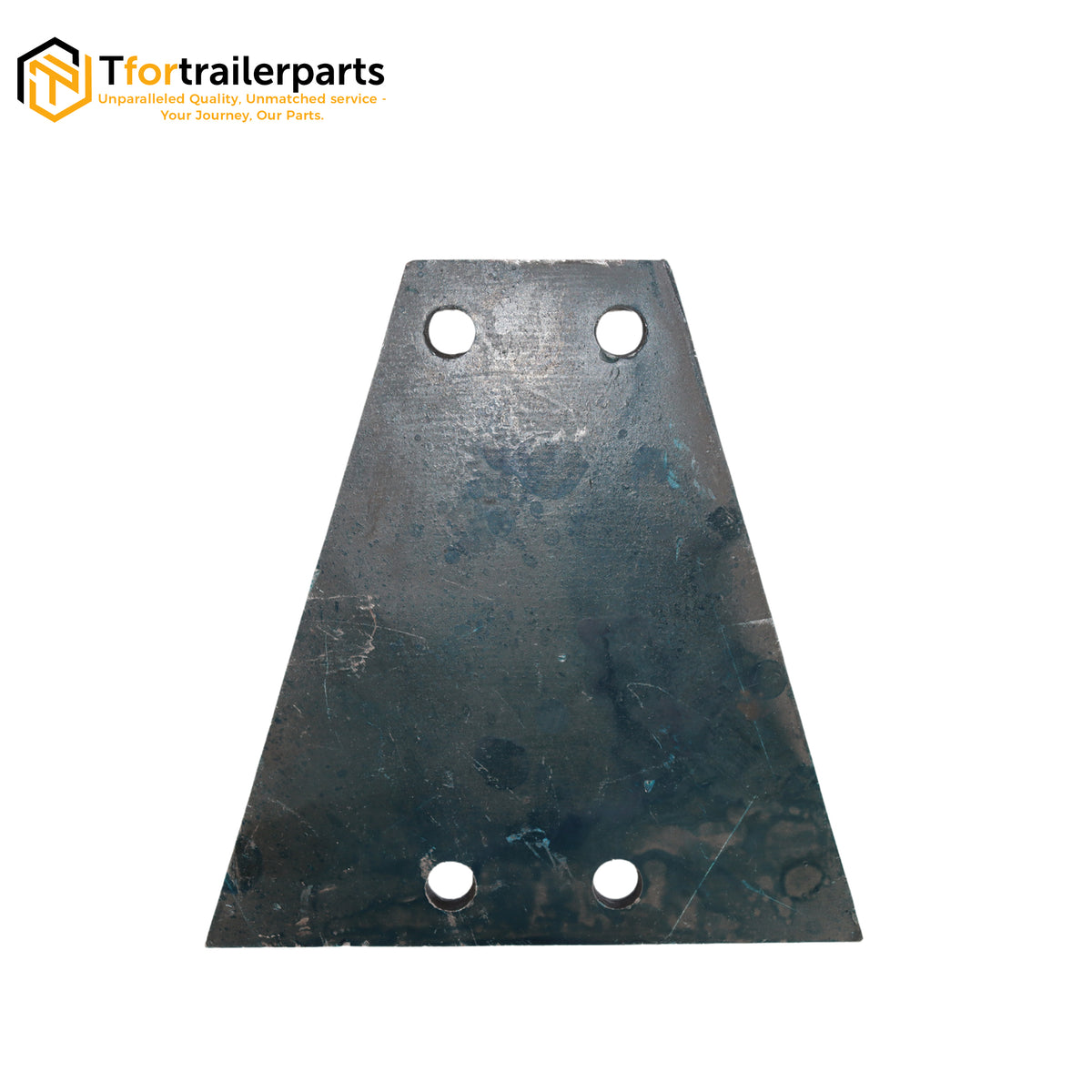 Coupling plate 4 hole Triangle 8mm — T for Trailer Parts