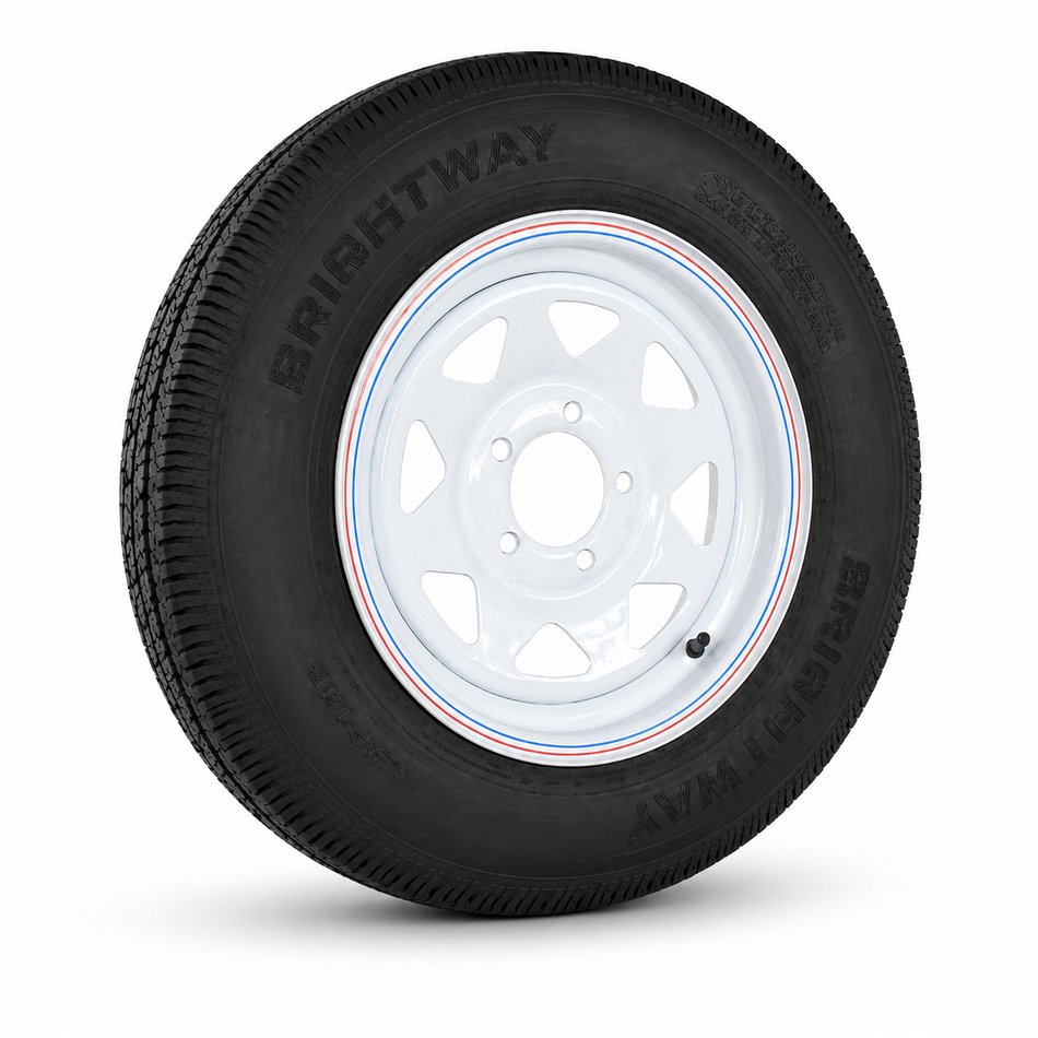 14x6" Ford White Sunraysia Rim with Tyre 185R14LT (CTA-060408)