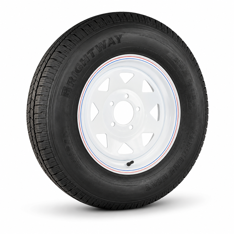 15x6" Ford White Sunraysia Rim with Tyre 235/7515LT (CTA-060407)
