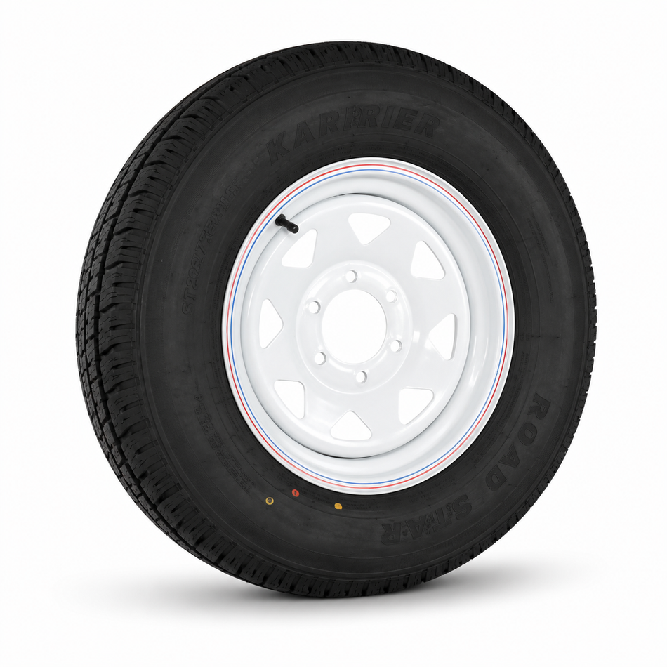 15x6" LC White Sunraysia Rim with Tyre 235/7515LT (CTA-060407)