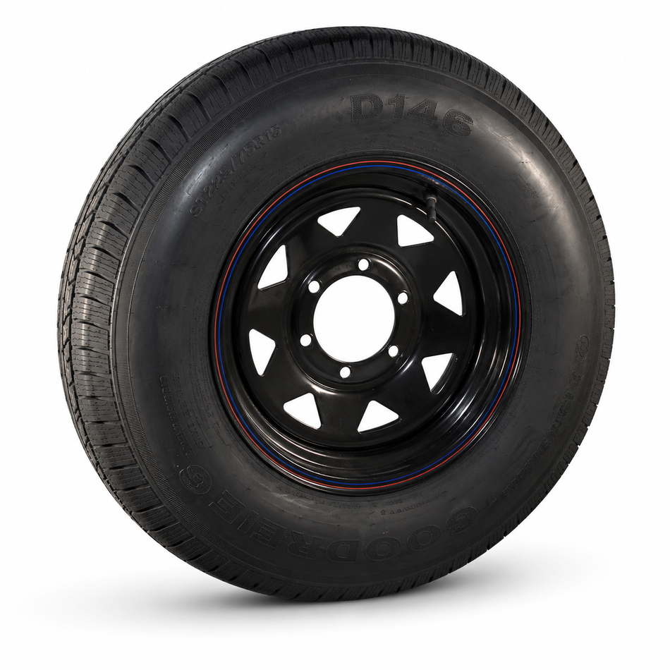 15x6" LC Black Sunraysia Rim with Tyre 235/7515LT (CTA-060407)
