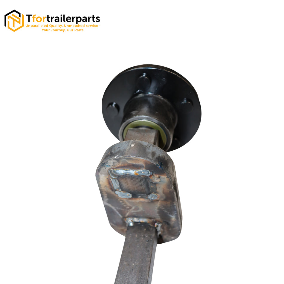Custom 50mm Drop Axle with Hubs – 3" Drop, 1600Kg Rating