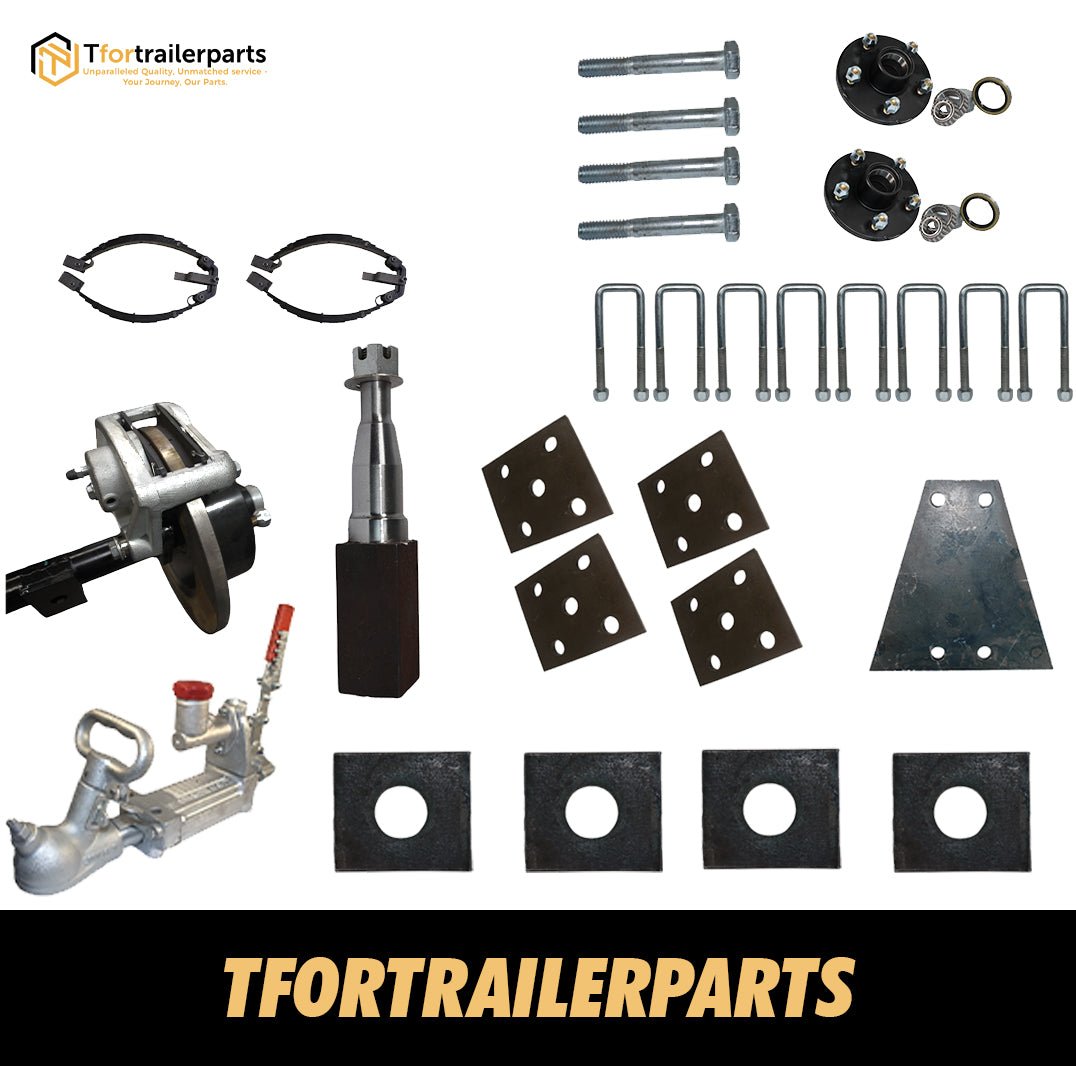 Diy Tandem Axle trailer Kit 2000 Kg rated Solid beam axles