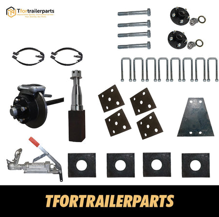 Diy Tandem Axle trailer Kit 2000 Kg rated Solid beam axles
