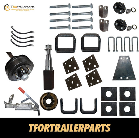 DIY Tandem Axle Trailer Kit 2000kg Mechanical Drum Brakes