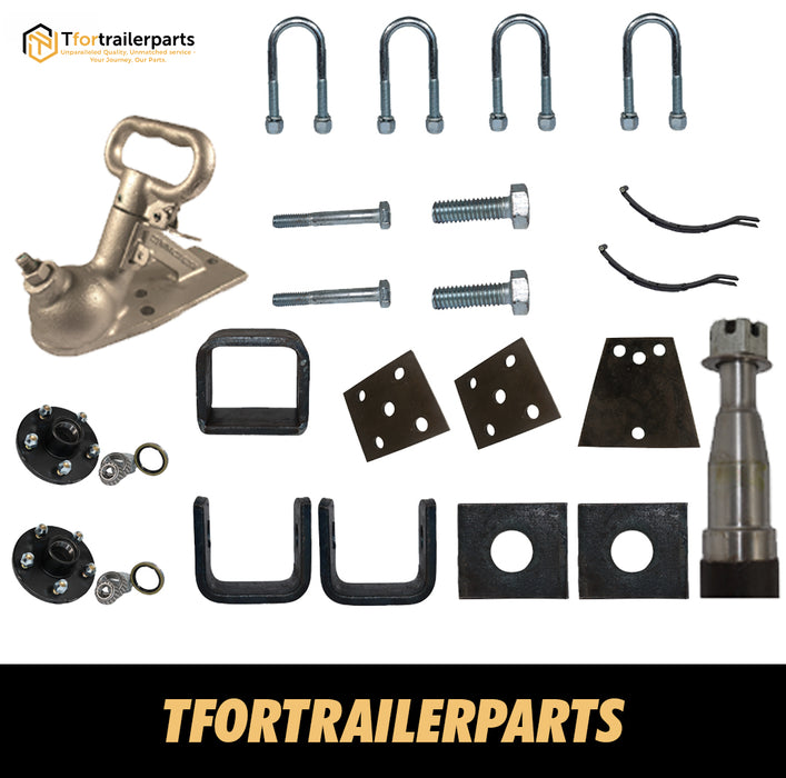 Diy Single Axle trailer kit 750 Kg rated Solid beam axles