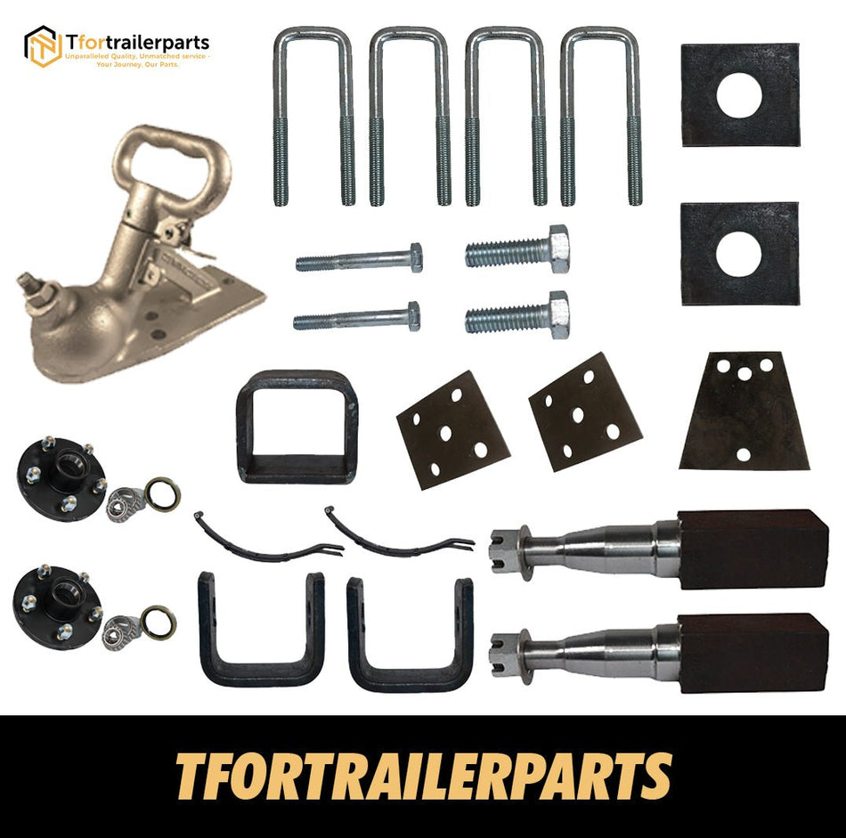 DIY Single Axle Trailer Kit 1000Kg with Stub Axles