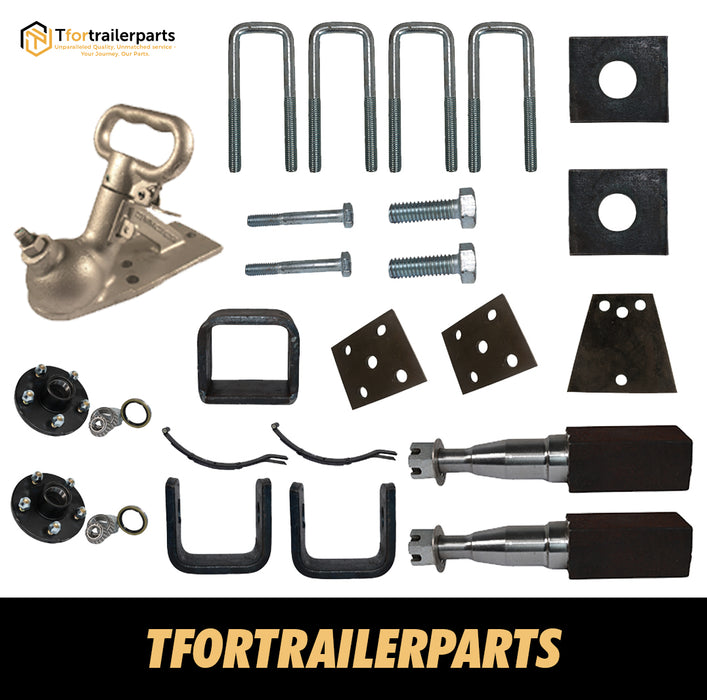 Diy Single Axle trailer kit 1000 Kg rated stub axles