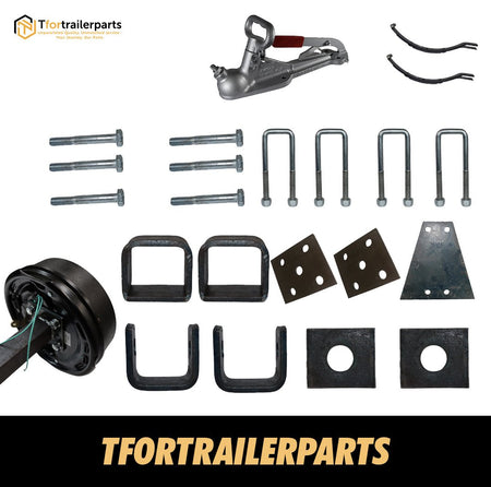 DIY Single Axle Trailer Kit 1400Kg with Electric Drum Brakes