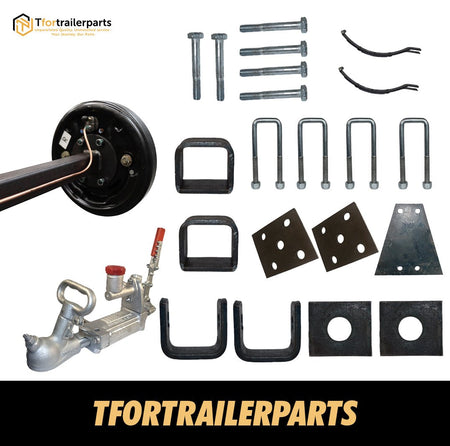 DIY Single Axle Trailer Kit 1400Kg Hydraulic Drum Brakes