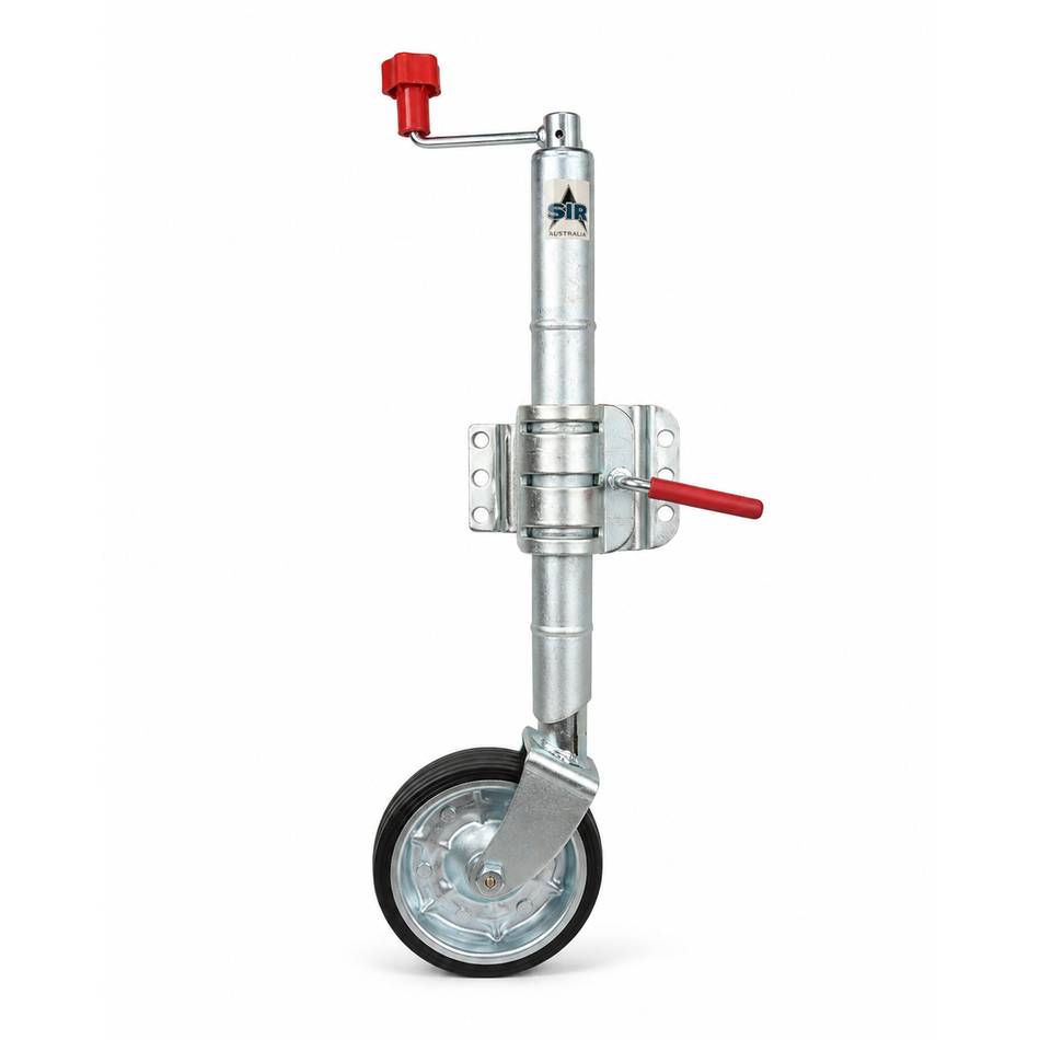 Jockey Wheel 8" Top Wind Zinc (Removable C Clamp)